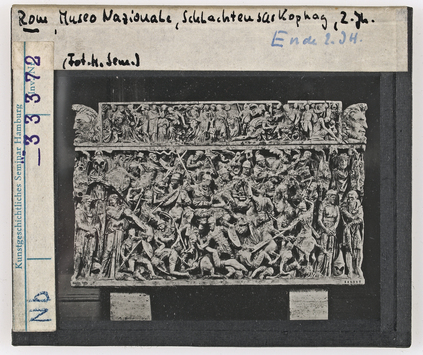 Vorschaubild Rom, Museo Nazionale, Schlachtensarkophag Diasammlung